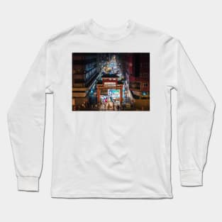 Temple St Night Market Long Sleeve T-Shirt